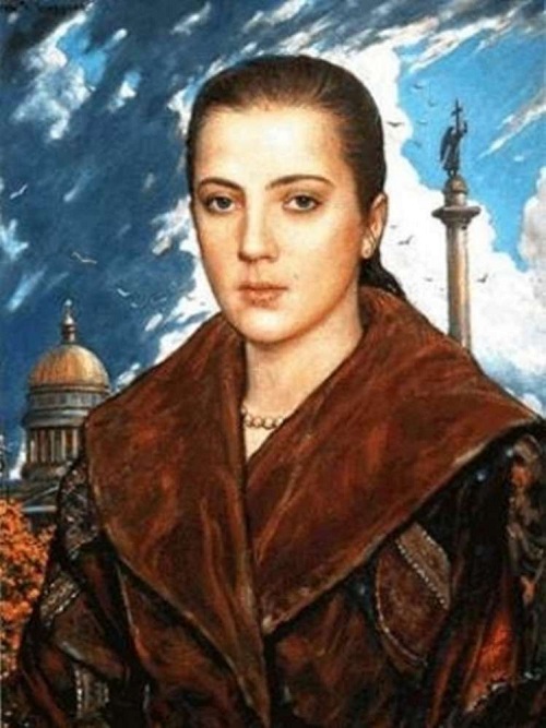   Вера Глазунова, дочь художника.(1994) Автор: И.С.Глазунов