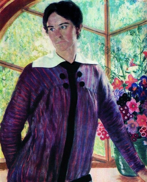  Юлия Кустодиева. (1909). Автор: Б.М.Кустодиев.