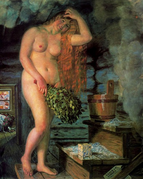 Русская Венера. (1925). Автор: Б.М.Кустодиев.