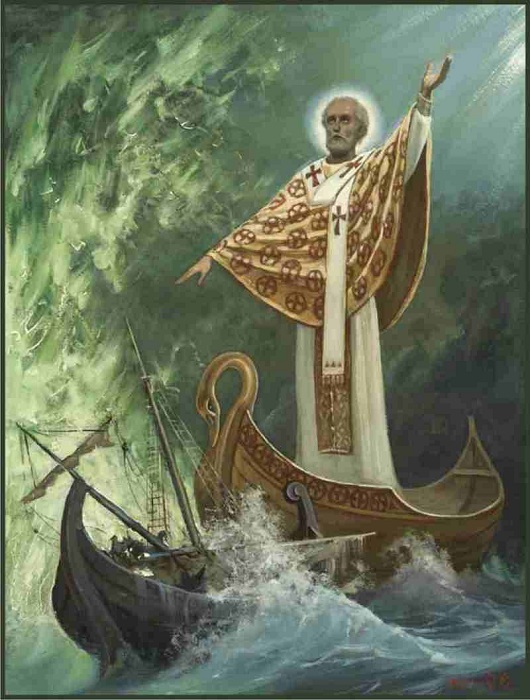 Святой Николай - покровитель моряков.