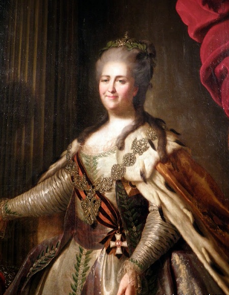 Портрет Екатерины II (1763 год). Автор: Федор Рокотов.