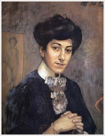 «Портрет М.Ф.Петровой-Водкиной». (1906). Автор: К.С. Петров-Водкин.