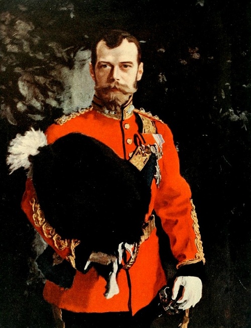 Портрет императора Николая II в форме шефа Шотландских серых драгун. Эдинбург. Автор: Валентин Серов.| Фото: livejournal.com.
