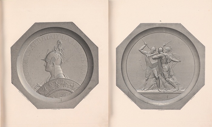 Медальоны в память военных событий 1812, 1813, 1814 и 1815 годов. Издано в 1838 году.