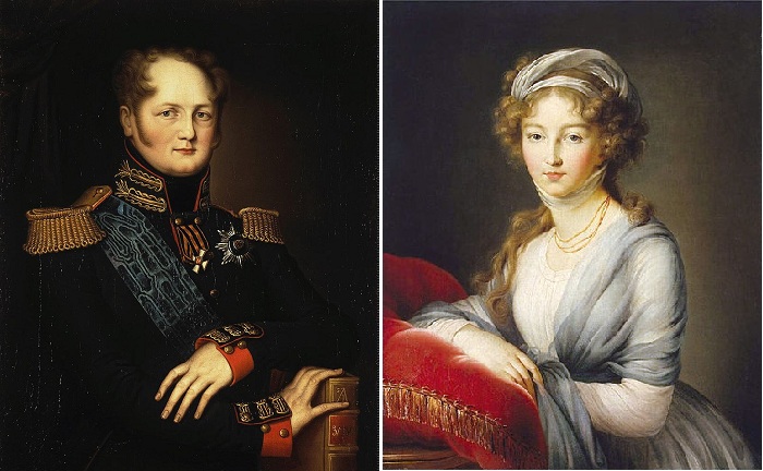 Император Александр I. / Елизавета Алексеевна - супруга Александра I. 