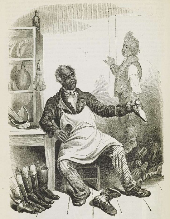 Раб - сапожник (штат Вирджиния, 1850 год)
