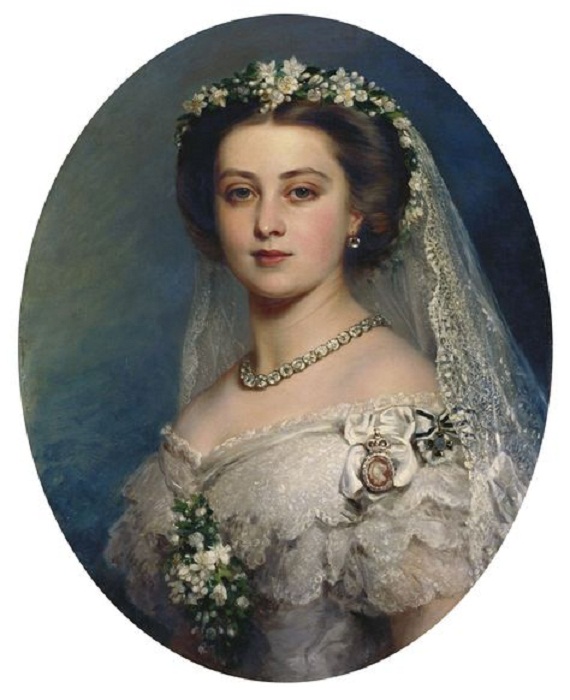 Портрет принцессы Виктории кисти придворного живописца Винтерхалтера