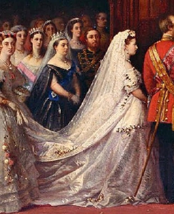 1866 год. Бракосочетание принцессы Елены и принца Кристиана Шлезвинг-Гольштейнского