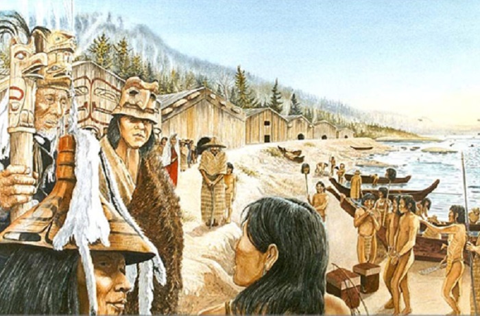 Поселение индейцев