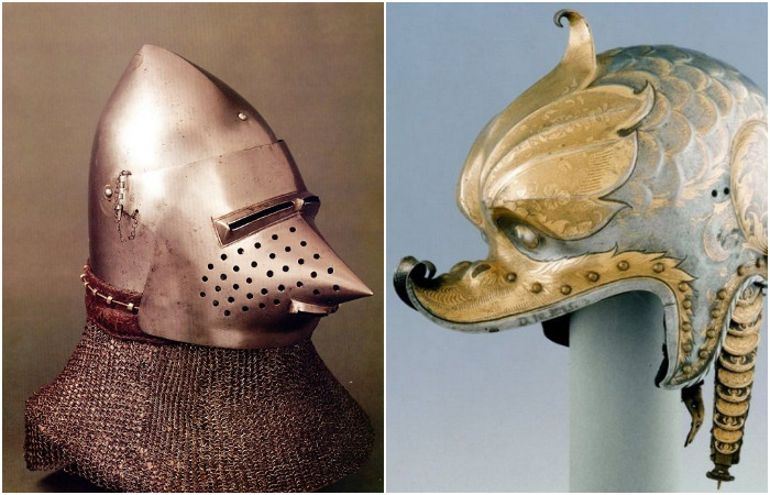 Страшно … Аж жуть!: Устрашающие и причудливые шлемы средневековых рыцарей