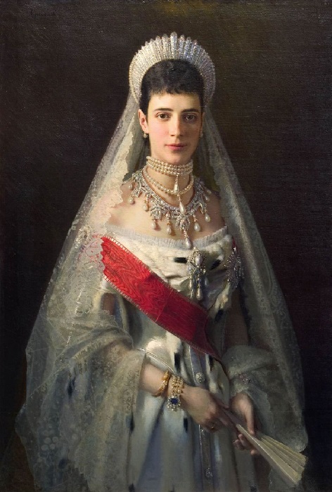 Портрет императрицы Марии Федоровны кисти Крамского (1882)
