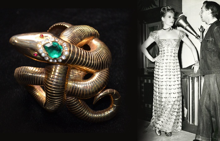 Рита Хейворт в ожерелье и с браслетом-змейкой от Джозефа. “Down to Earth“(1947)