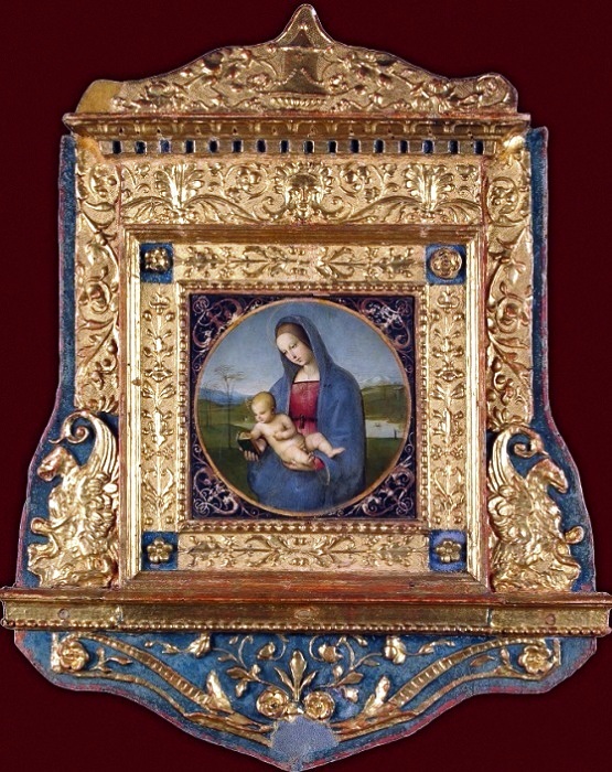  Рафаэль. Мадонна Конестабиле (с обрамлением). 1502-1504