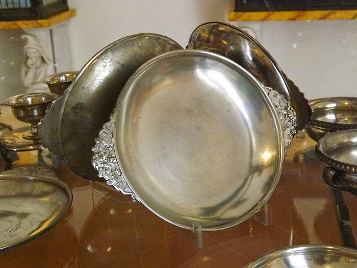 Античное столовое серебро из дома Менеандра, Помпеи. Национальный археологический музей в Неаполе