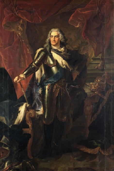 «Король Август II». Луи де Сильвестр. 1718.