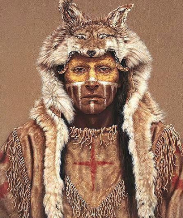 Индеец из племени волков