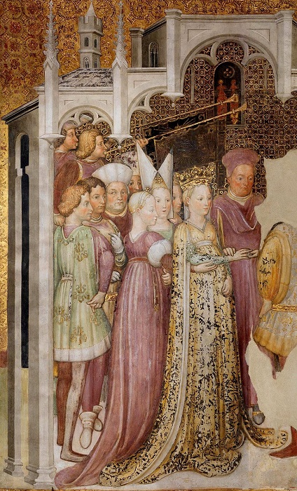 Изображение королевы Теоделинды (фреска Заваттари 1444 г.)