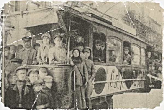 Подобные трамваи ходили по улицам Витебска с 1920 по 1926 год.