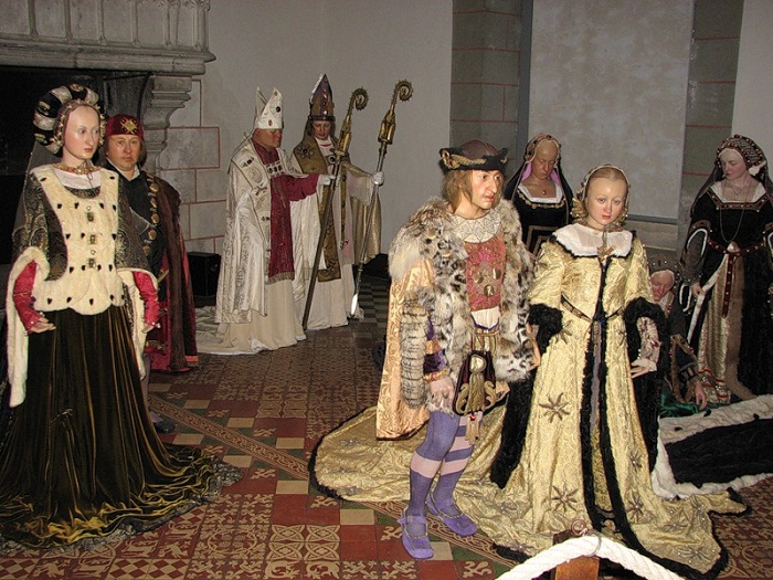 Заключение брака Карла VIII с Анной де Бретань в замке Ланже