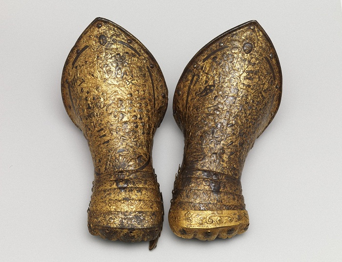 Перчатки Франция 1600 г. Сталь, золото