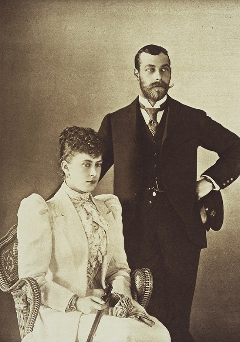 Виктория Мария Текская и Георг, герцог Йоркский в день помолвки