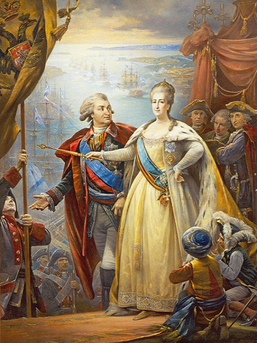 Екатерина II и Григорий Потемкин