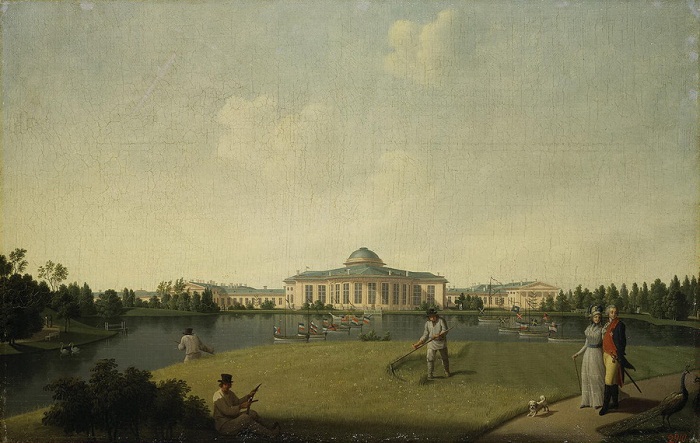 Б.Патерсен. Таврический дворец со стороны сада 1797