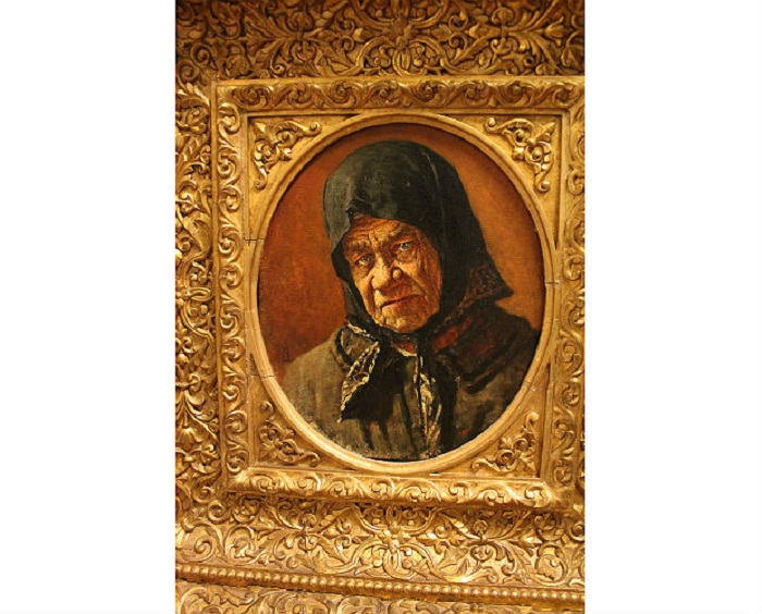 В. Верещагин. Старуха нищенка 96 лет, 1889 г. Авторская рама