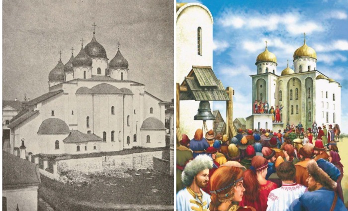 Вече у новгородского собора 10 века.