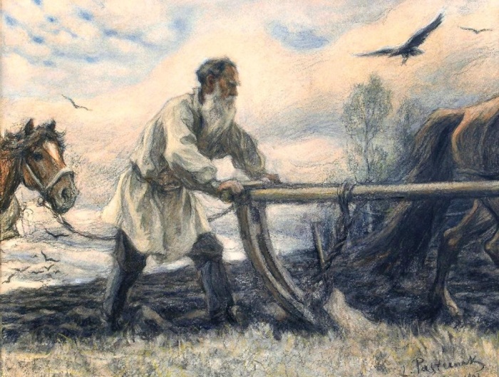 Толстой с уважением относился к труду крестьян. /Фото: онлайн-читать.рф