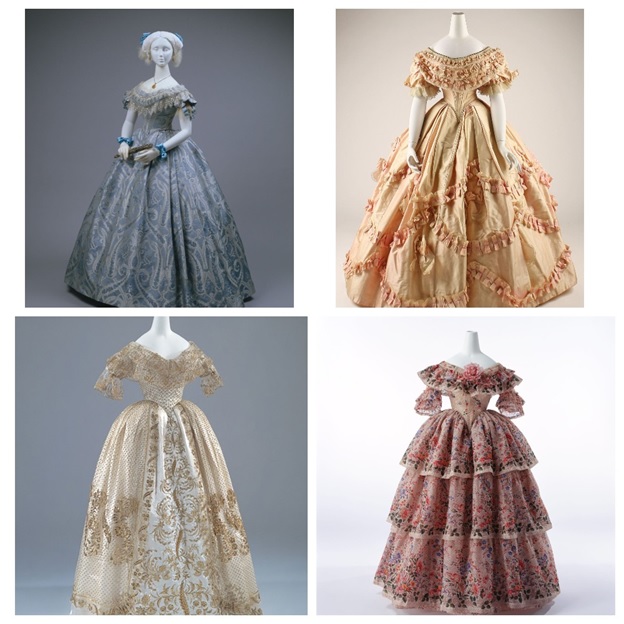 Бальные платья 19 века. 