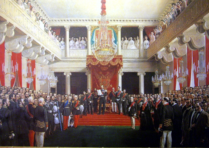 Открытие сейма 18 сентября 1863 года. Речь императора. /Фото: lh3.googleusercontent.com