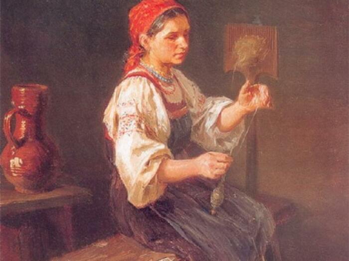 Женщина должна была усердно заниматься домашним хозяйством. /Фото: viemusei.ru