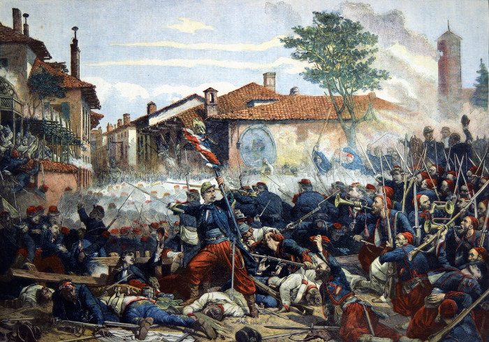 Франко-австрийская битва при Сольферино, 1859. /Фото: ic.pics.livejournal.com