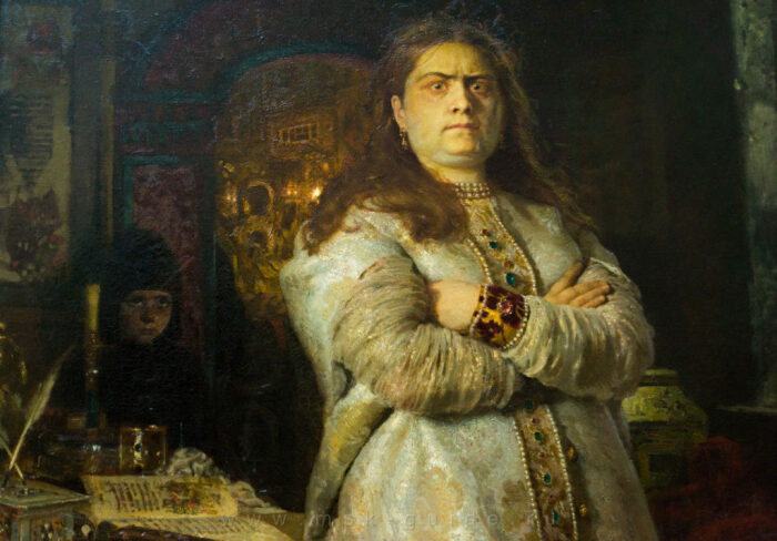 Первой из царского терема вырвалась  царевна Софья Алексеевна. /Фото: history.com.ru