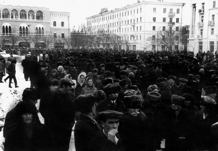 Митинг ингушей. 1973 год./Фото: khamarzkostoev.files.wordpress.com