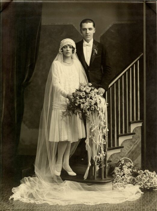 Невеста начала 30-х. /Фото: i.pinimg.com