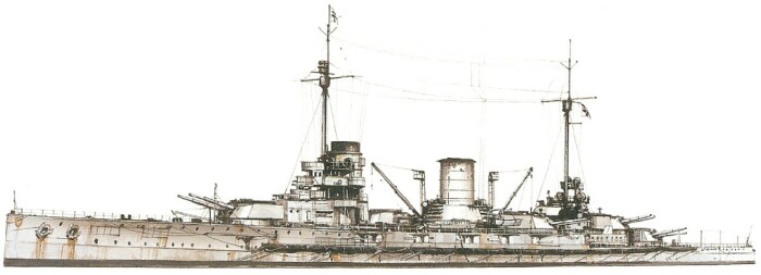Немецкий линейный крейсер «Мольтке». /Фото: war-book.ru