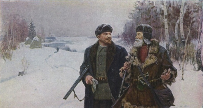 Ленин и Сосипатыч на охоте./Фото: likorg.ru