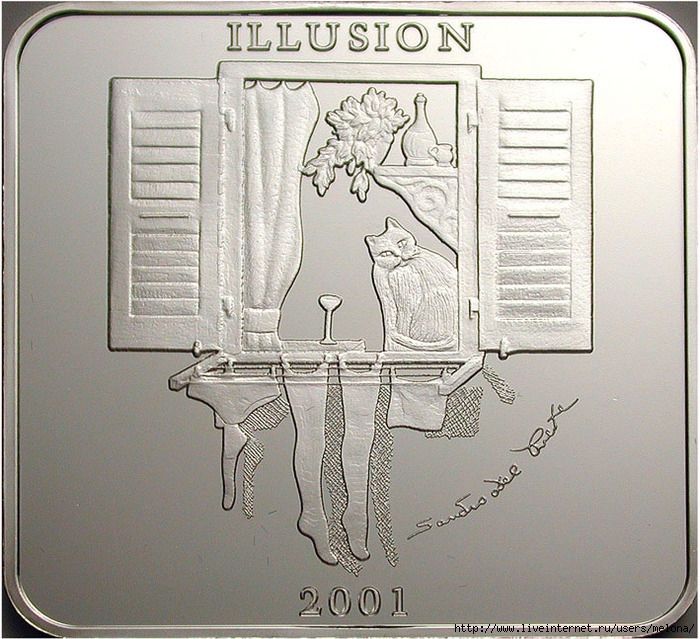 Монета-иллюзия из Замбии./Фото: rulim.org