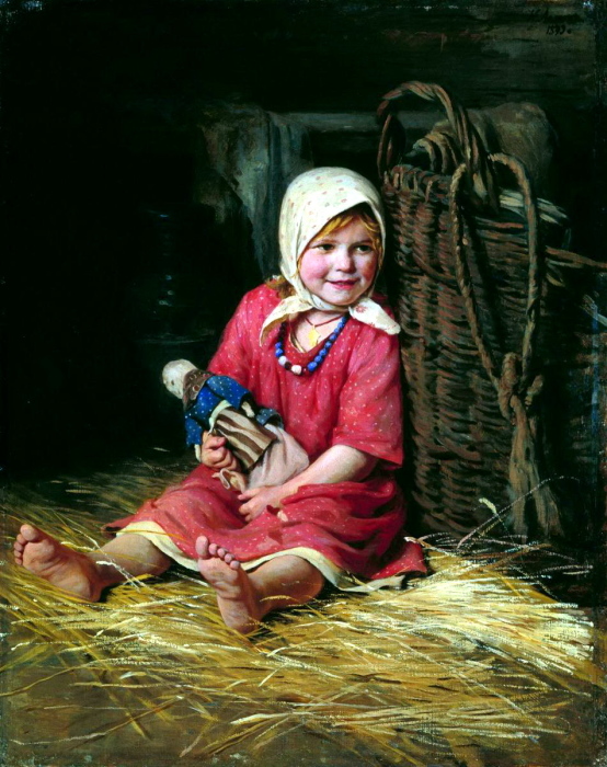Художник Карл Лемох. «Варька». (1893).