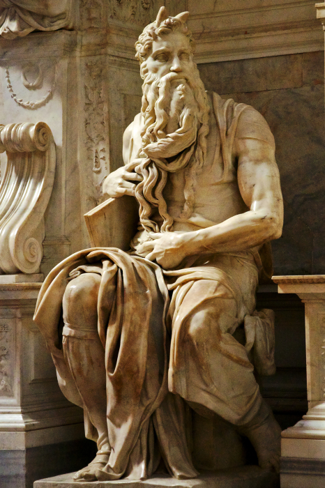У Микеланджело Моисей с рогами./Фото: upload.wikimedia.org