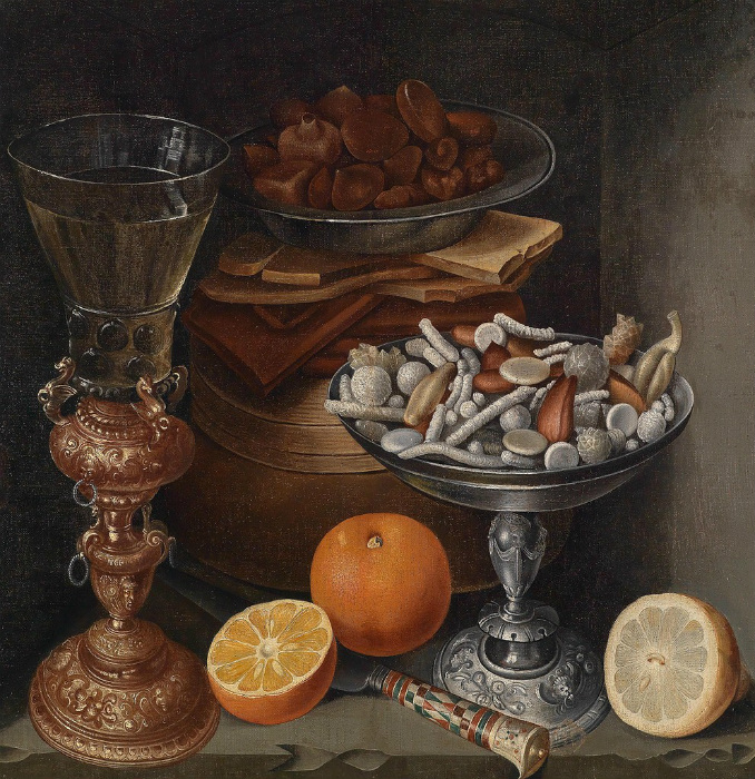 Натюрморт со сладостями от немецкого художника эпохи Возрождения Георга Флегеля.