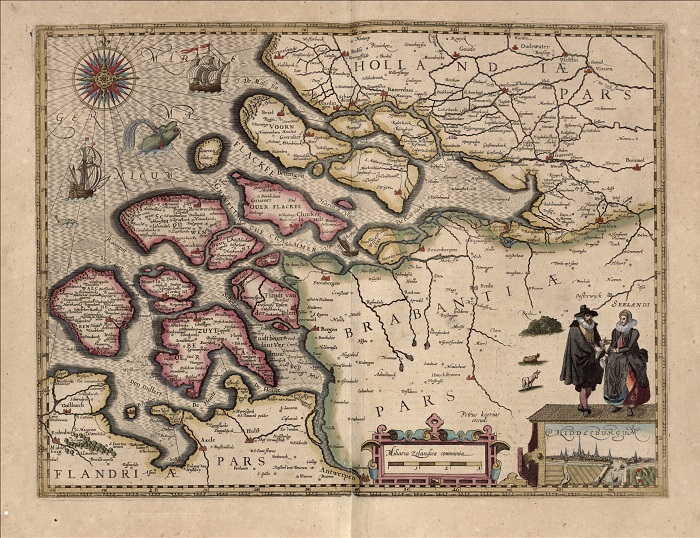 Старая голландская карта.