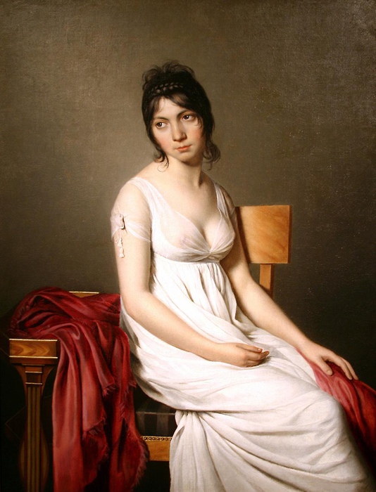 Женский портрет кисти Жака-Луи Давида.