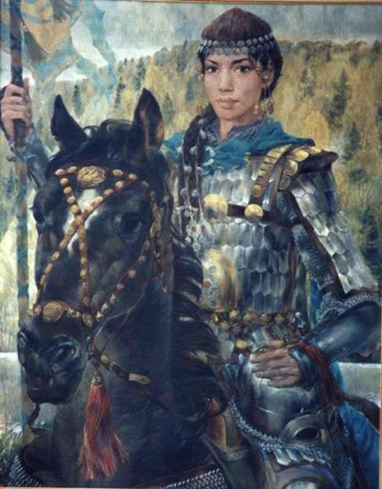 У волжских татар мало общего с монголами. Картина Булата Гильванова.