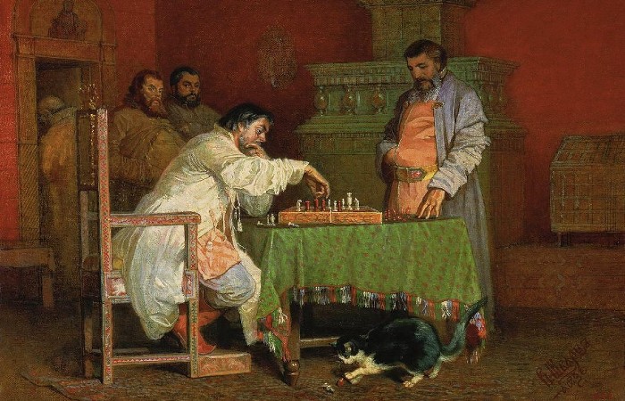 Вячеслав Шварц. Сцена из домашней жизни царей, 1865 г. Фрагмент.