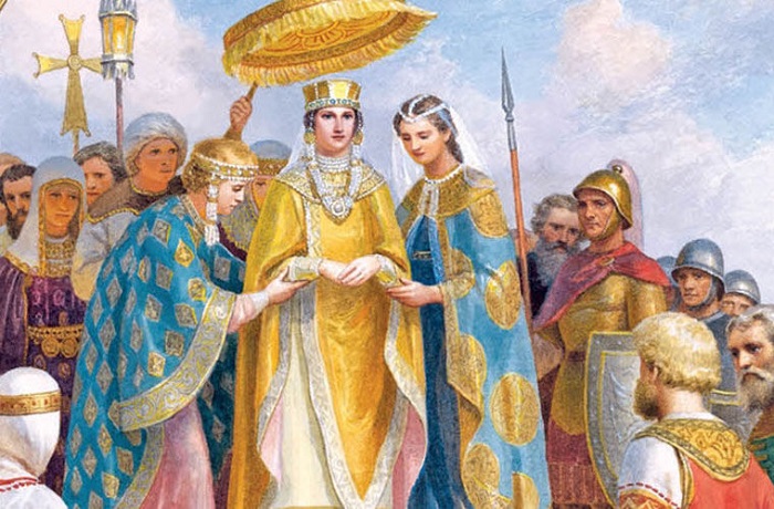 Царевна Анна из Македонской династии оказывала сильное влияние на мужа, князя Киевского Владимира.