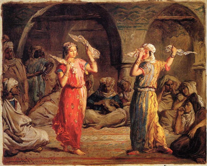 Танец с платками. Картина Теодора Шасрио.