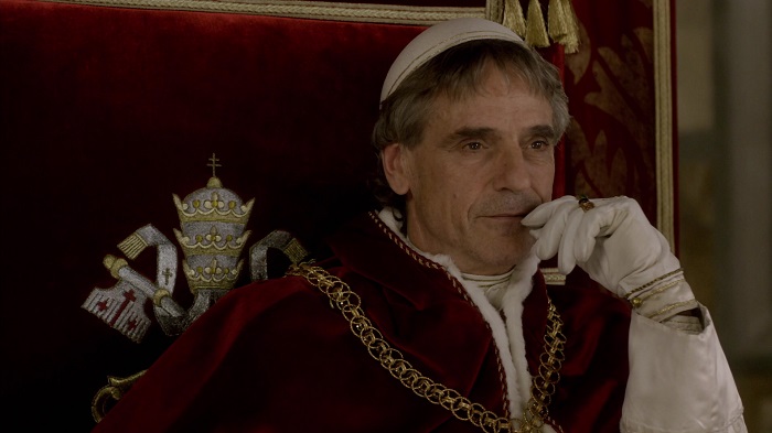 Папа Александр VI в исполнении Джереми Айронса. Сериал *Борджиа*.